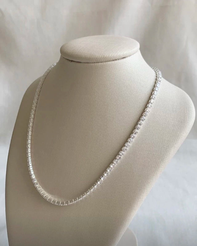 Foto de Choker Riviera Prata em Prata 925, vista frontal, Sapphire Joias