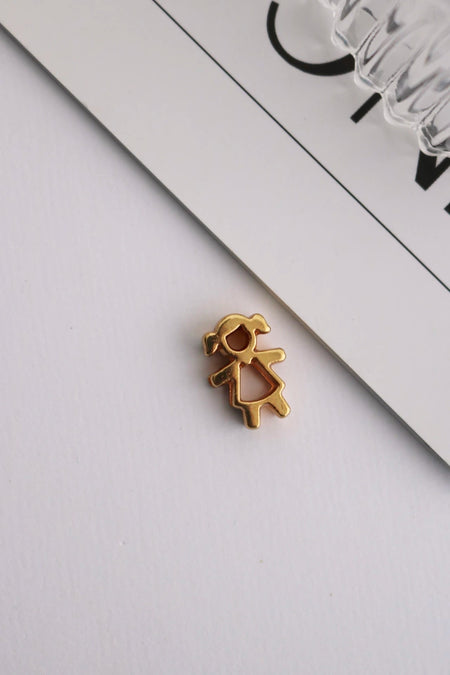 Foto de Pingente Girl Ouro em Ouro 18k, vista frontal, Sapphire Joias