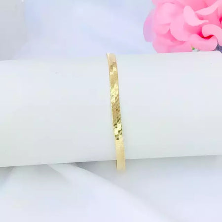 Foto de Pulseira Fita Ouro em Ouro 18k, vista frontal, Sapphire Joias