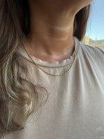 Foto de Choker Mini Palitinhos Ouro em Ouro 18k, vista frontal, Sapphire Joias