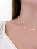 Foto de Choker Torcidinha Prata em Prata 925, vista frontal, Sapphire Joias