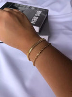 Foto de Pulseira Fio Alemão Ouro - 4mm em Ouro 18k, vista frontal, Sapphire Joias